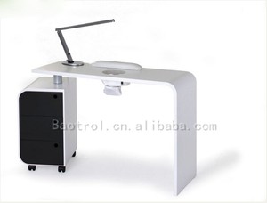 Mesa de Manicura de Piedra Artificial Duradera de Diseño Simple The <span class=keywords><strong>Hague</strong></span> con Lámpara - Product Image 5