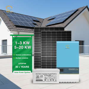 Système solaire hors réseau 5 kW, kit complet de stockage d'énergie domestique 10 kW pour solution résidentielle Br-5kw 5kw Énergie solaire - Product Image 1