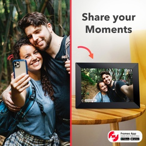 FRAMEO Cadre photo <span class=keywords><strong>numérique</strong></span> WiFi intelligent de 10.1 pouces avec rotation automatique du <span class=keywords><strong>portrait</strong></span> et du paysage, partagez des moments instantanément via l'application Frameo - Product Image 6