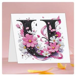 Cartes de vœux à peindre au diamant avec enveloppes, art décoratif DIY pour garçons et filles - Product Image 3