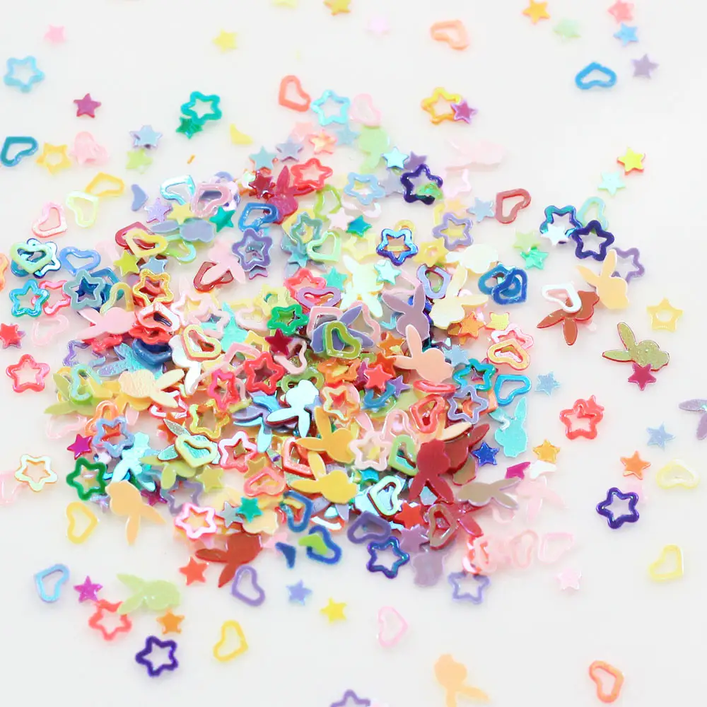 Butterfly Moon Star Shape Table Scattered Colorful Confetti Paper Party Birthday Wedding Decoration Sprinkles Christmas Supplies