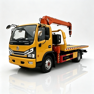 Camion de dépannage Dongfeng 5,6 m avec bras de remorquage 5t pour transport de 2 véhicules au prix usine - Product Image 1