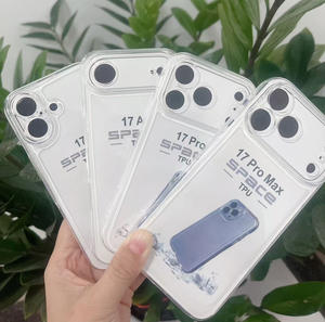 Custodia Protettiva Trasparente per <span class=keywords><strong>iPhone</strong></span> 17 Pro MAX e <span class=keywords><strong>iPhone</strong></span> 17 Air, Cover Antiurto Sottile, Protezione Sottile in TPU Trasparente - Product Image 1