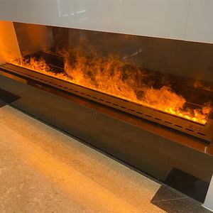 <span class=keywords><strong>Chimenea</strong></span> eléctrica inteligente 3D, efecto de vapor de agua, cambio de llama de Color falso, inserto interior, Control remoto, acero y plástico - Product Image 2