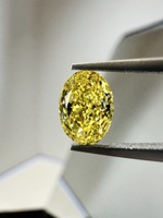 Anster Jewelry - Diamante Amarillo Certificado por IGI, Diamante Cultivado en Laboratorio, Color Amarillo, HPHT CVD VVS VS, Forma Elegante