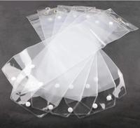 Sac en Pvc Transparent avec logo personnalisé, emballage en plastique pour Extension de cheveux avec Logo, emballage en plastique pour Extension de cheveux