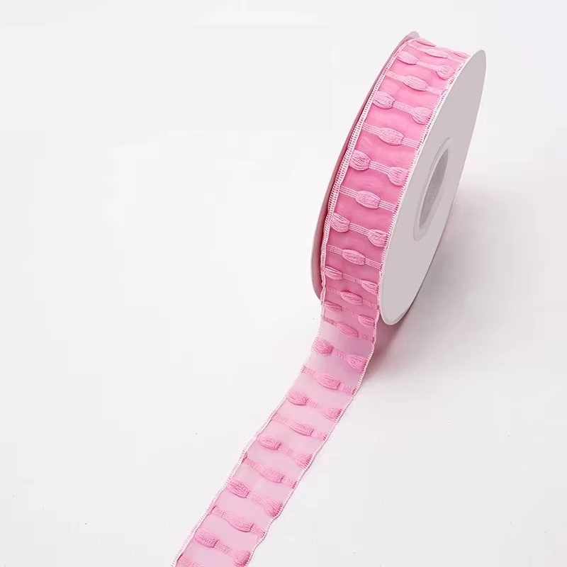 Rose vif 2,5 cm * 9 m
