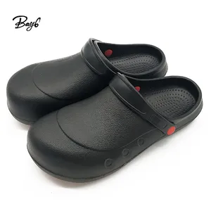 Cheaper Stock Steel Toe Comfortable Anti Slip EVA Safety Chef Shoes For Men