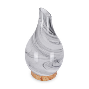 Electric Glass Craft Ultrasonic Aroma <b>Diffuser</b> Interior-Dyed Flower Design Humidifier for Office Home Bedroom Living <b>Room</b> 1-Year - Product Image 4