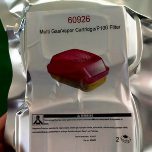 Промышленный многоразовый полнолицевой респиратор 6800 из силикона с двойными фильтрами для защиты от пыли и паров - Product Image 6