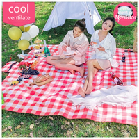 Tapis d'extérieur polyvalent en tissu Oxford, imperméable, facile à nettoyer, pliable, pompe à air externe, plage, pique-niques, camping, randonnée