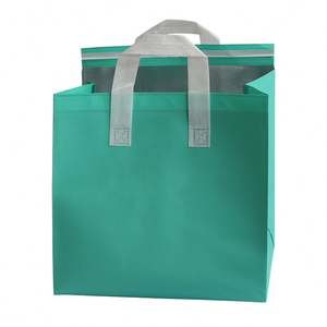 Sac isotherme personnalisé avec logo imprimé, pour la livraison de repas à emporter, en tissu non tissé, pour garder les aliments au chaud et frais - Product Image 2