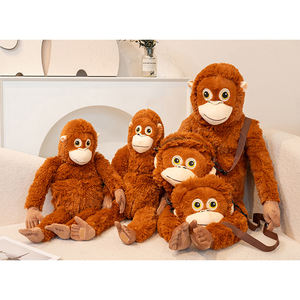 Peluche de Gorila <span class=keywords><strong>Rojo</strong></span> de 60cm 90cm, Juguete de Peluche de <span class=keywords><strong>Mono</strong></span> con Brazos Largos, Simulación de <span class=keywords><strong>Mono</strong></span> para Decoración del Hogar - Product Image 1