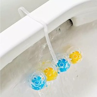 Boule nettoyante solide jetable en gros pour toilettes, outil pratique de suspension pour l'élimination des taches, désodorisant de salle de bain