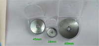 Lames de coupe rotatives OEM personnalisées avec logo, 18 mm, matériau SKS-7, couleur argentée, pour la découpe de tissus DIY avec couteau utilitaire à changement rapide