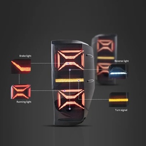 Feux arrière LED complets pour voiture, assemblage de feux arrière, accessoires pour voiture, pièces de voiture, lampe LED séquentielle pour Ford Ranger T6, 2012-2018 - Product Image 3