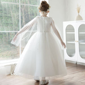 Ropa para niños Niñas jóvenes Comunión Ropa formal Blanco Largo Niños Vestidos <span class=keywords><strong>de</strong></span> noche Primera comunión Vestidos <span class=keywords><strong>de</strong></span> niña - Product Image 6