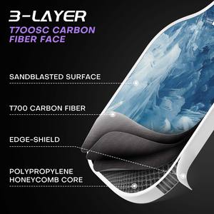 Raquette de pickleball en fibre de carbone de 13 mm, conforme aux normes USAPA, avec technologie révolutionnaire de noyau en nid d'abeille, pour le divertissement, fournie directement par l'usine. - Product Image 3