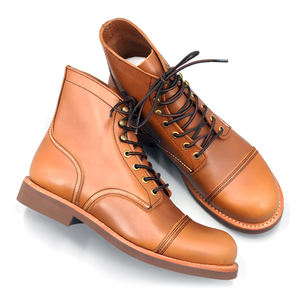 אופנה באיכות טובה קאובוי עור אמיתי מגפי גומי נגד החלקה מגפי גברים מגפי קרסול למכירה באינטרנט - Product Image 3