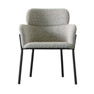 Réplique de luxe d'usines Designer européen Taupe couleur rouge boucle chaise de salle à manger mobilier d'intérieur bon marché pour la maison - Product Image 2