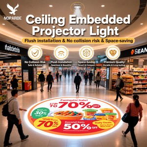 Promoción anuncio lámpara <span class=keywords><strong>de</strong></span> proyección estática HD 35W techo integrado personalizado Gobo logo proyector luz centro comercial grandes almacenes - Product Image 1