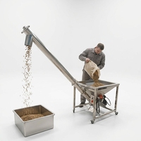 Convoyeur à vis personnalisable pour aliments du bétail (maïs, riz, blé, maïs de ferme) 1000 kg/h – Alimentateur spirale tubulaire haute efficacité