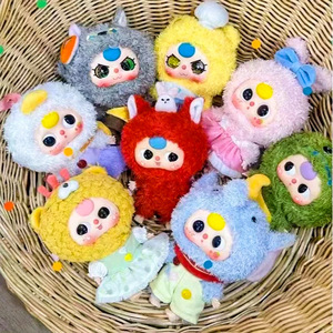 Porte-clés en peluche pour enfants de 2 à 4 ans, thème contes de fées, animaux en peluche doux, coffret cadeau de 8 pièces par boîte - Product Image 1