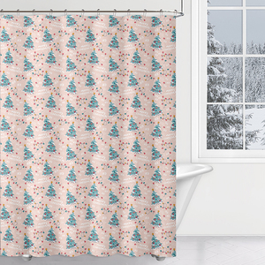 Vente chaude moderne coloré arbre de noël <span class=keywords><strong>rideau</strong></span> de douche hiver noël vacances décoratif salle de bain baignoires <span class=keywords><strong>tissu</strong></span> étanche à l'eau - Product Image 2