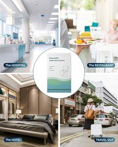 Hot Sale Disposable Travel Toilet Seat Covers <b>Waterproof</b> Toilet Seat Cover <b>Mat</b> for Travel and Home - Product Image 4