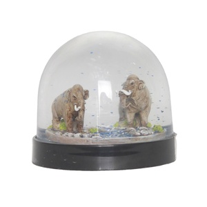 Regali di promozione Personalizzata Resina Forma di Animale Acqua Globo di Neve Zoo Souvenir Elephant Disegno Palla di Neve - Product Image 4