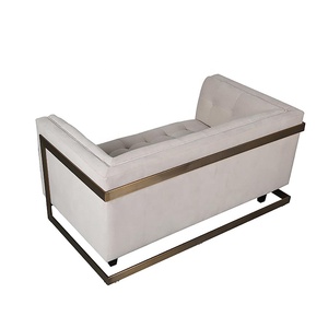 Blanco ocio hogar sofá moderno de estilo europeo de tela muebles canapé tela sofá Sala <span class=keywords><strong>2</strong></span> de asiento del sofá - Product Image 4