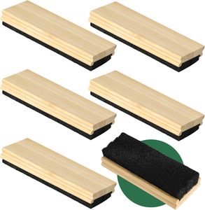 Gomme de <span class=keywords><strong>tableau</strong></span> noir-6 pièces de caoutchouc de panneau de gomme de <span class=keywords><strong>feutre</strong></span> avec manche en bois massif de pin nettoyeur plumeau pour <span class=keywords><strong>tableau</strong></span> noir <span class=keywords><strong>tableau</strong></span> blanc <span class=keywords><strong>craie</strong></span> de - Product Image 1