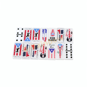 <span class=keywords><strong>Dominó</strong></span> Acrílico con Bandera, Juego de <span class=keywords><strong>Dominó</strong></span> Personalizado con Impresión UV, Juego de <span class=keywords><strong>Dominó</strong></span> <span class=keywords><strong>Doble</strong></span> Seis Personalizado con Bandera Cubana - Product Image 5