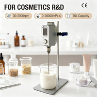 Agitateur numérique à tête mobile OEM ODM AM100W-O, moteur CC sans balais, en acier inoxydable 316L, mélangeur électronique à vitesse constante, applications de laboratoire polyvalentes