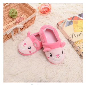 Promozione hotsale all'ingrosso accetta logo personalizzato morbida pelliccia di volpe peluche inverno amore carino rosa bambini <span class=keywords><strong>orso</strong></span> pantofola interna - Product Image 5