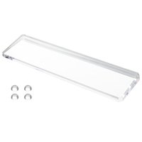 Repose-poignet pour clavier en acrylique transparent moderne personnalisé en usine, repose-bras portable antidérapant respectueux de l'environnement pour le bureau