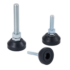 KC Rubber Adjustable Foot With Zinc Plated Steel Thread And Shock Absorbing Design For Medical Equipment - Product Image 3