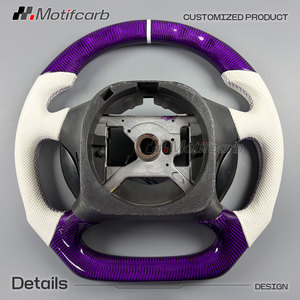 Volante Personalizado de Fibra de Carbono Morado con Empuñaduras Blancas para Ford Mustang GT 4ª generación SVT Cobra Convertible SN95 1994-2004 - Product Image 5