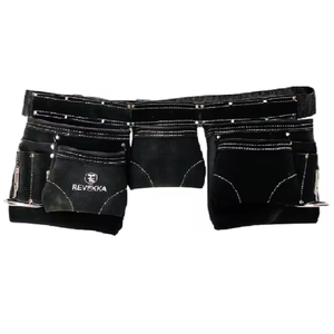 Cinturón de cuero de alta calidad personalizable OEM 5-9 bolsillo resistente bolsa de herramientas Material de poliéster de nailon Revekka Negro 200 lb - Product Image 1