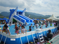 Kolam Renang PVC Terlaris 2026 Bentuk Kustom Portabel untuk Penggunaan Komersial Kualitas Tinggi Penjualan Pabrik 10mx10m-50mx25m,T0.9m,T1.32m