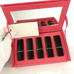 Set de regalo de labiales mate de terciopelo veganos de alta calidad, color rojo nude, a prueba de agua y de larga duración, de marca de lujo, al por mayor. - Product Image 5