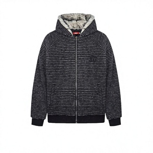 Chaqueta Bomber Larga de Invierno para Hombre y Mujer, Estilo Retro Americano, con Forro Polar, Bordado de Letras, Acolchada, Cálida, de Acrílico, para Usar en la Calle - Product Image 2