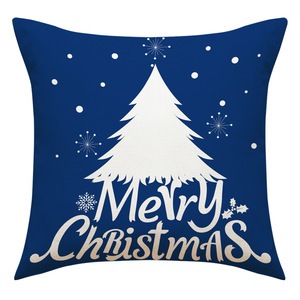 Christmas Pillowcase Set 18x18 Inch Nordic Design Reindeer <b>Snowflake</b> Merry Christmas <b>Decorative</b> Cushion Cover for Living Room - Product Image 2