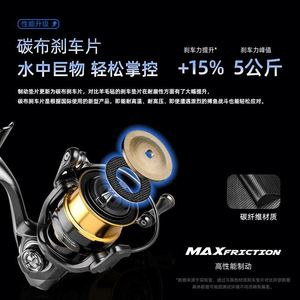 Moulinet de pêche spinning SW 5.0:1 pour eau de mer et lac - Frein max. 10 kg, construction métal/plastique, poignée interchangeable gauche/droite pour la pêche en rivière - Product Image 3