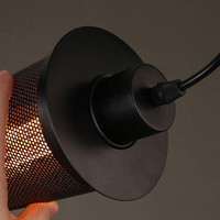 Abat-jour en métal noir style industriel rétro avec support de lampe E27, décoration suspendue pour salles à manger et salons
