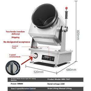Aço Inoxidável 304 Automático Inteligente Stir-Fry Máquina Drum <span class=keywords><strong>Pot</strong></span> Fried Rice Noodles <span class=keywords><strong>Pasta</strong></span> Máquina De Cozinha Automática - Product Image 6