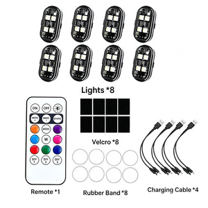TCYATO Nouvelle lumière clignotante LED sans fil télécommandée pour voitures, motos, drones et scooters, lumière d'avertissement anti-collision - Product Image 3