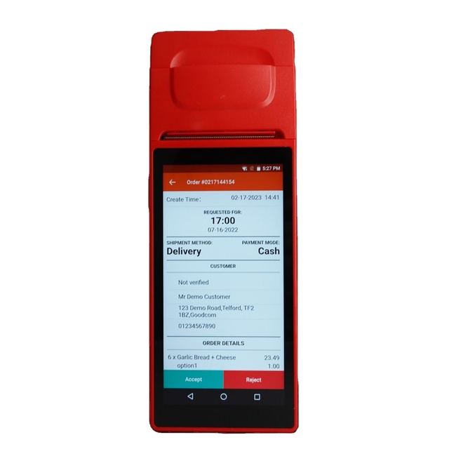 Goodcom Android 10 Pos Terminal Restaurant Online Order Pos System Machine Portable Car Parking Ticket Management