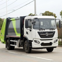 Camion compacteur de déchets diesel Dongfeng KR 4x2 avec moteur Cummins, benne de 12 m³, véhicule de compression des ordures, directement de l'usine