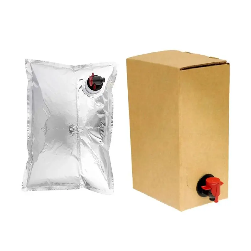 Factory Wholesale Custom 2L 3L 5L Juice Wine Beverage Packaging Water Bag in Box